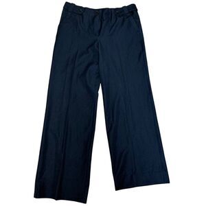 Madison Navy Blue Wide Leg Dress Pants Professional Work Wear Career Size‎ 8
